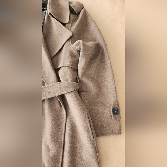 Massimo Dutti Wool Coat Size S NWT - Picture 4 of 16